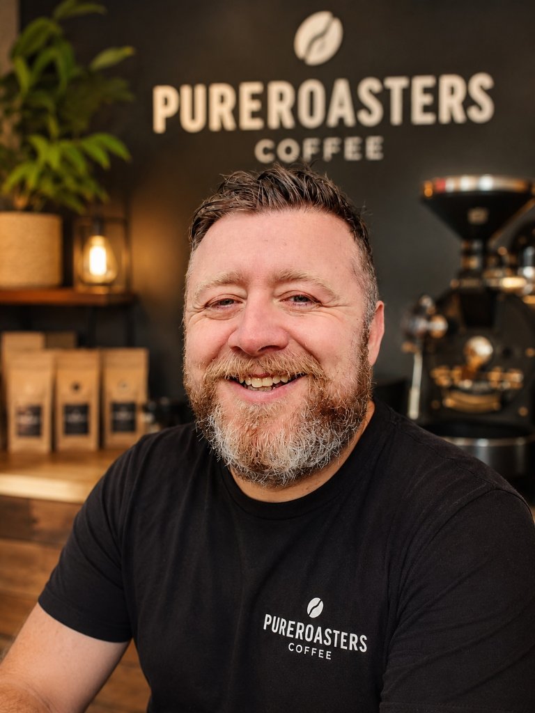 Robert McKain, founder of Pure Roasters and Subscription Scale client