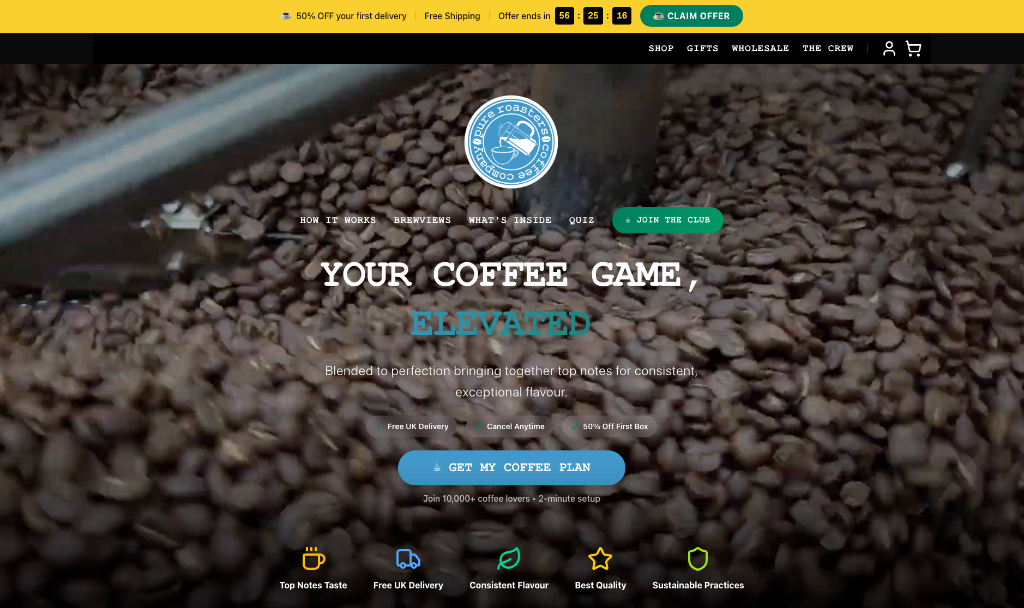 Pure Roasters Coffee