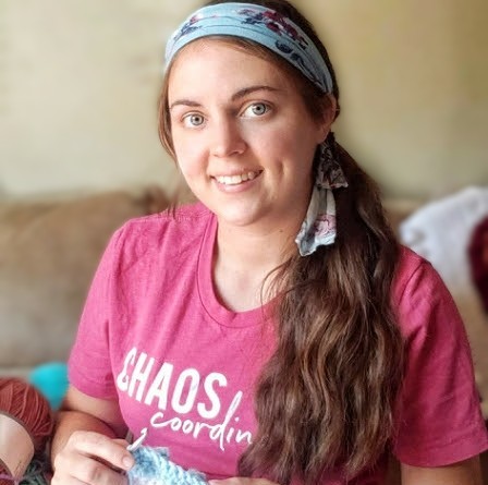 Charlotte High, founder of Cozy Crafter Crates and Subscription Scale client