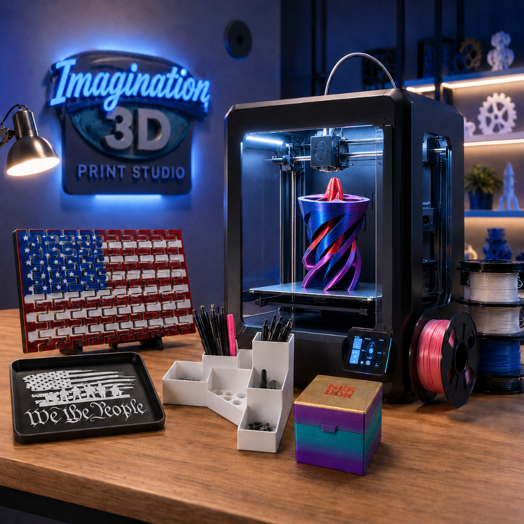 Imagination 3D Print Studio workspace