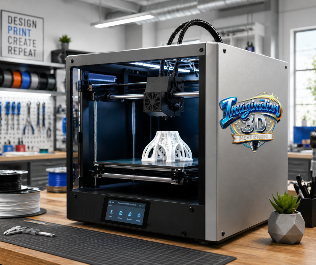 Imagination 3D Print Studio — precision 3D printer in studio