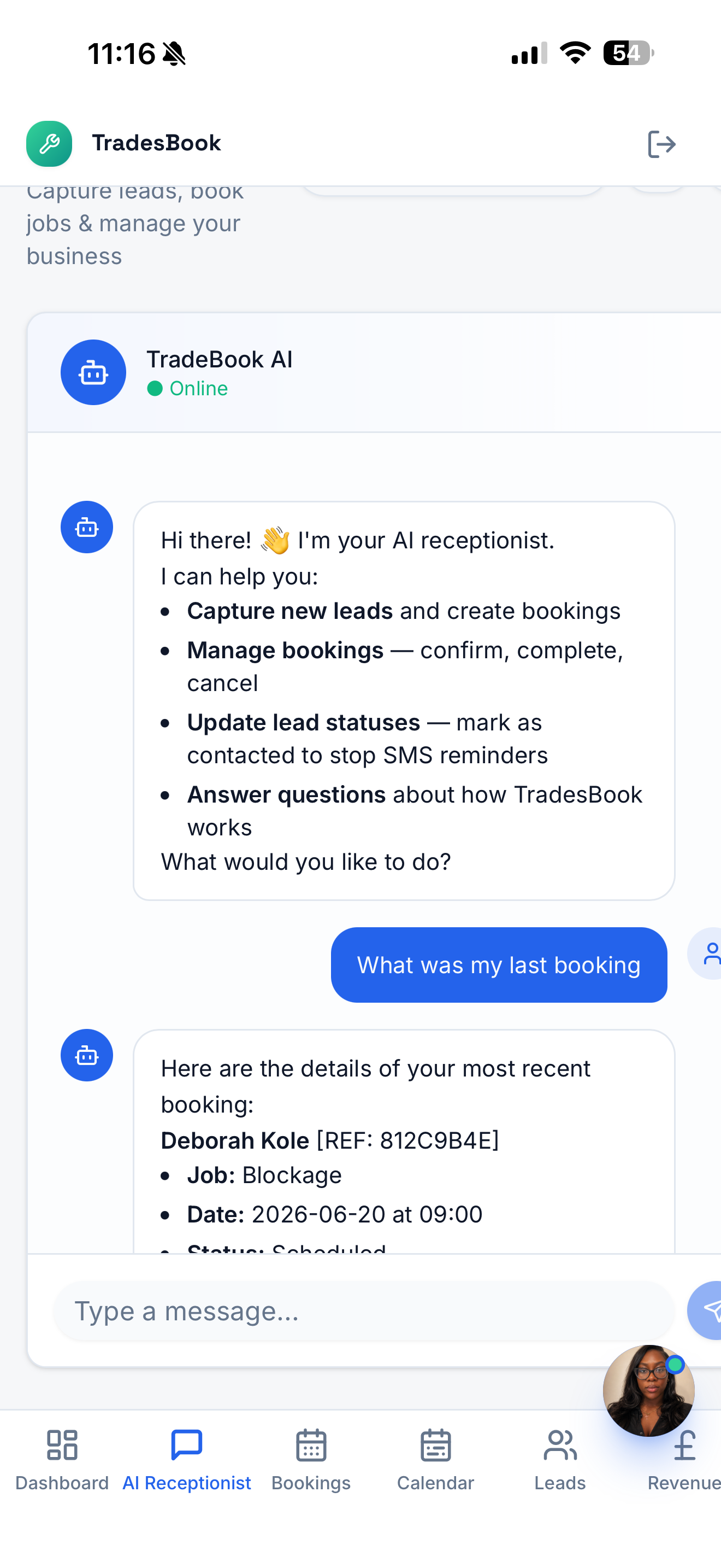AI Receptionist