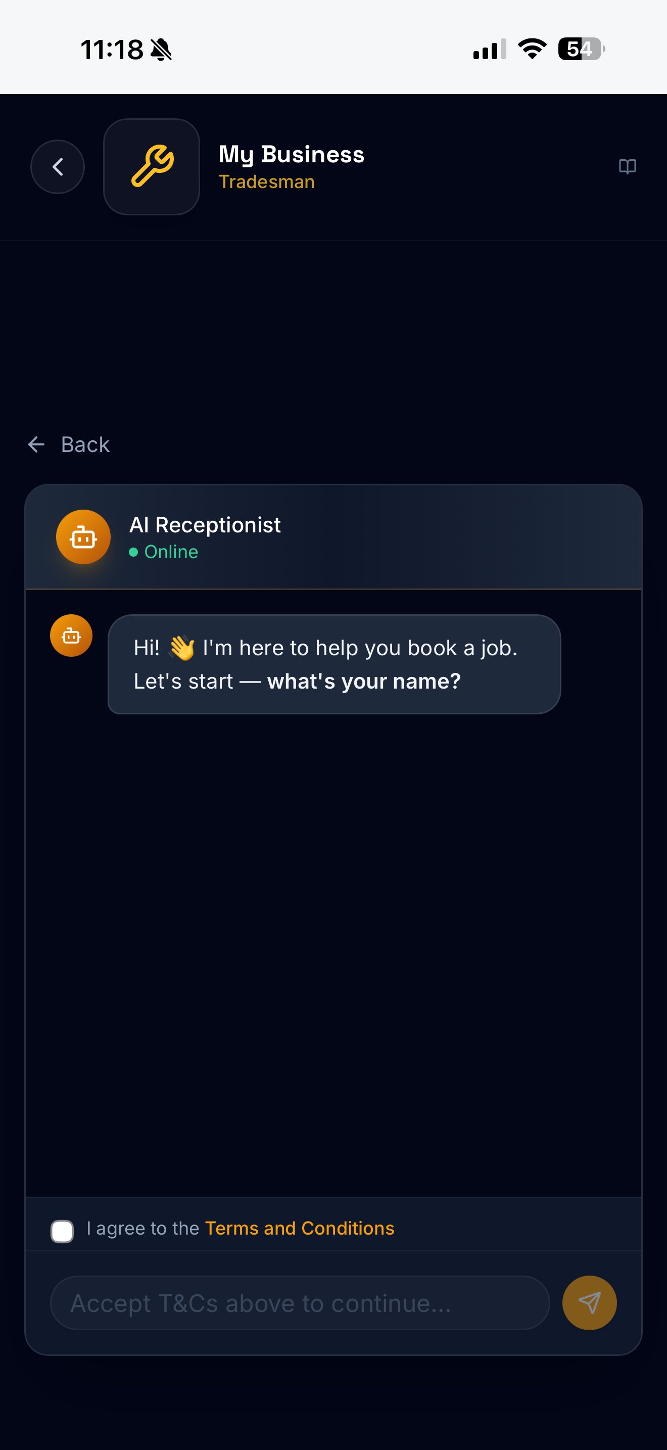 AI Chat on Your Booking Page