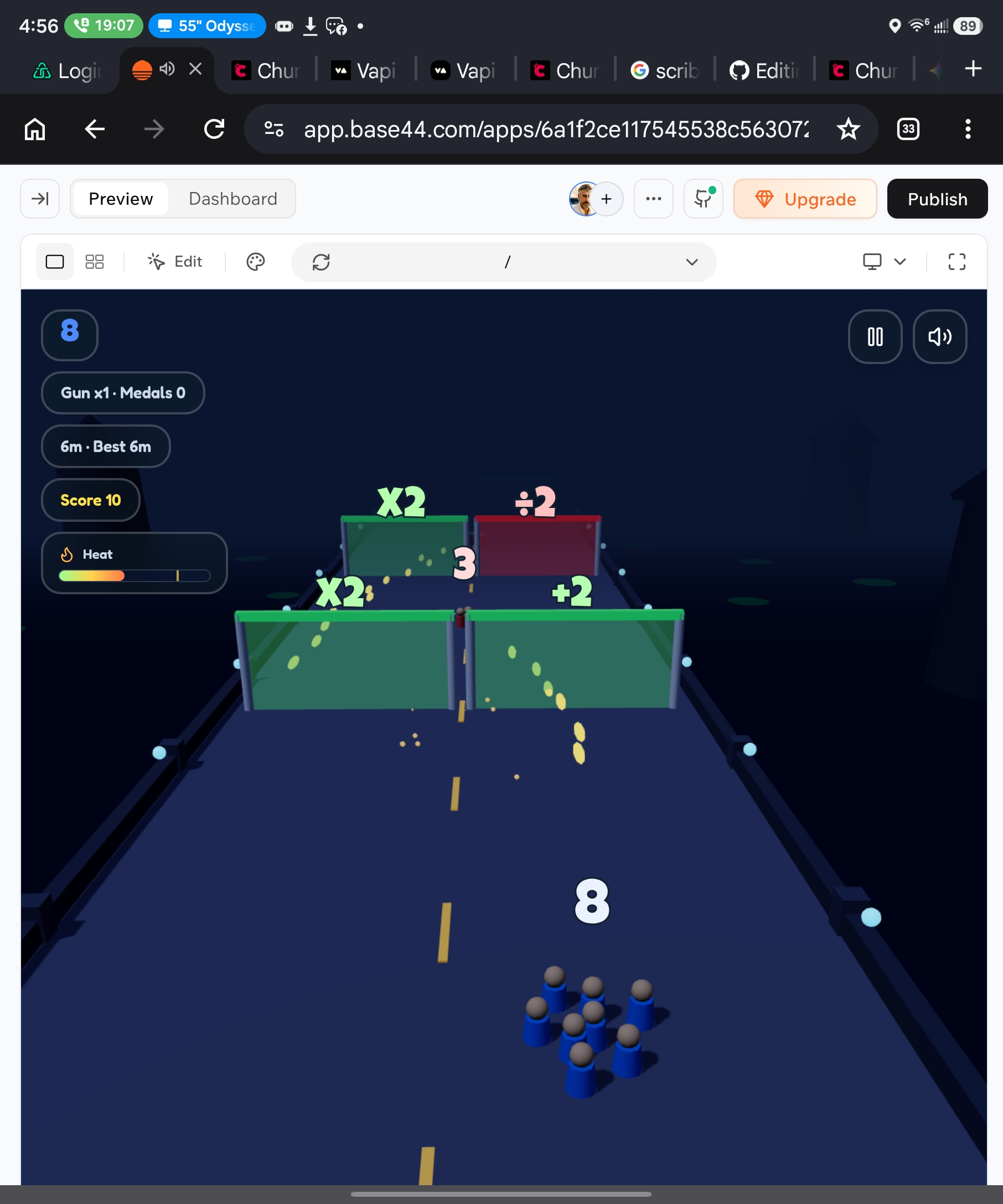 CrowdClash Runner template preview