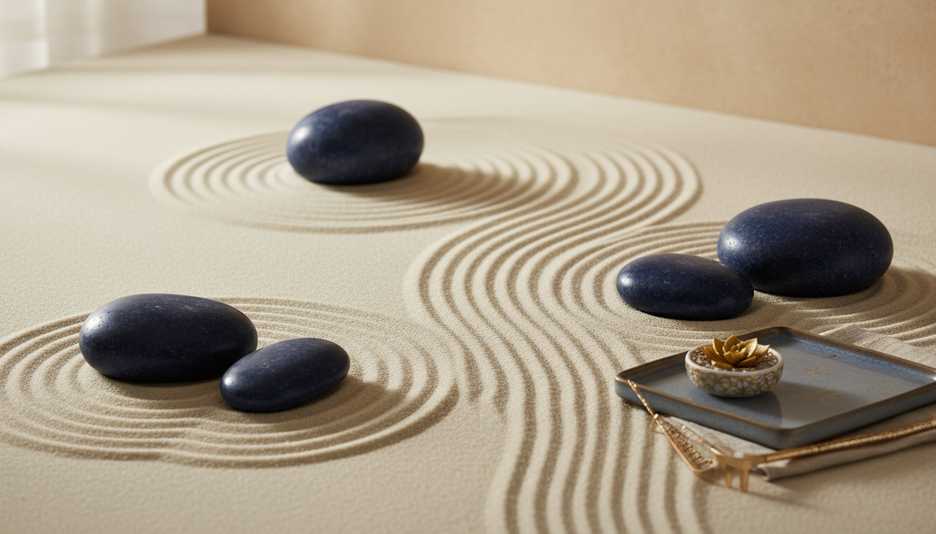 Zen stones representing calm and balance in anxiety treatment