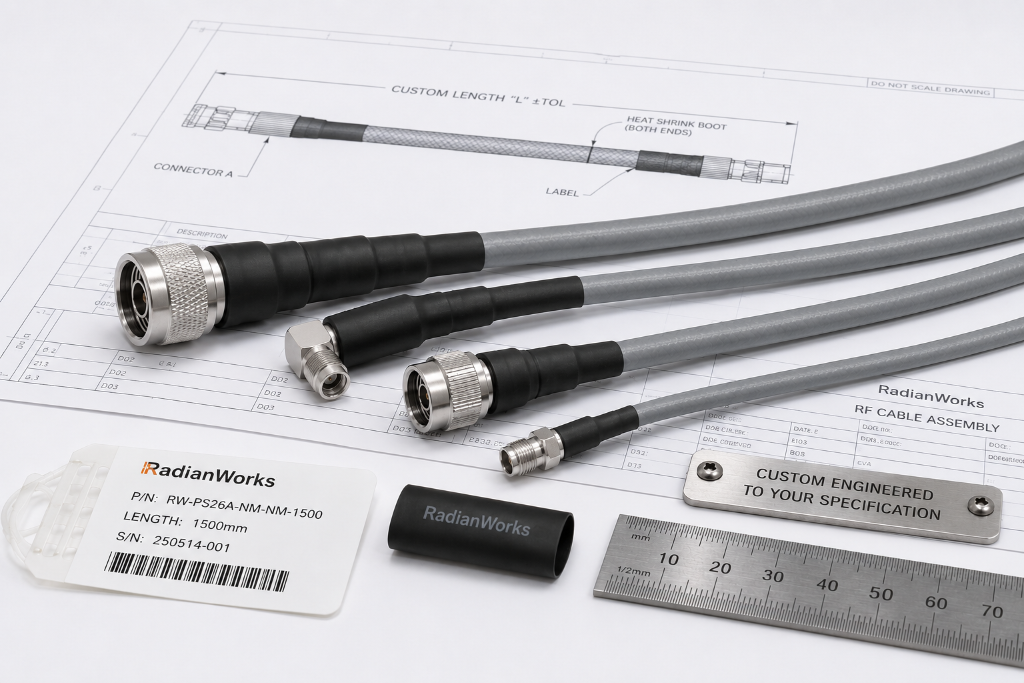 Custom RF cable assembly