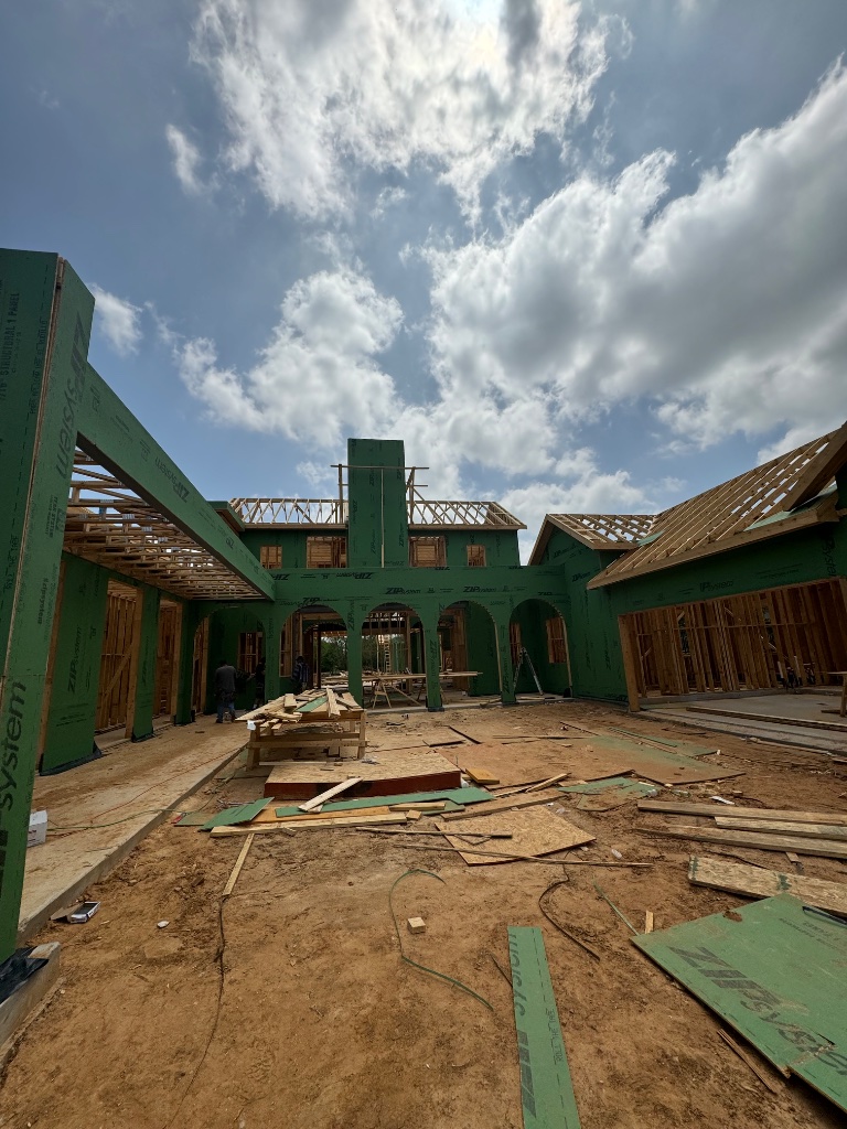 Custom home framing by Top Notch Framing
