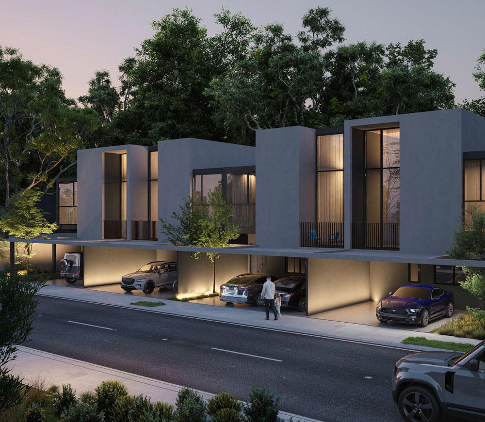 Townhouse night view