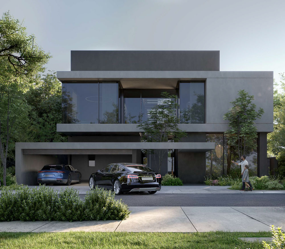 Signature villa facade