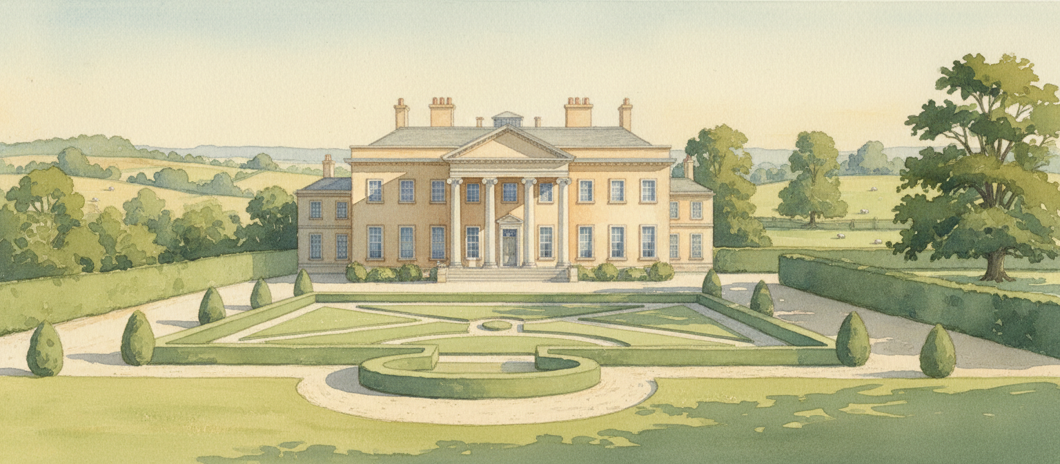 Regency era English countryside estate