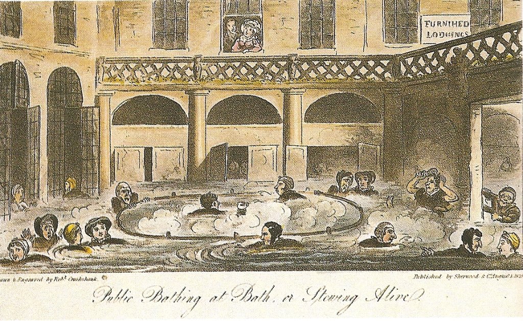 Public bathing at Bath — "Stewing Alive"