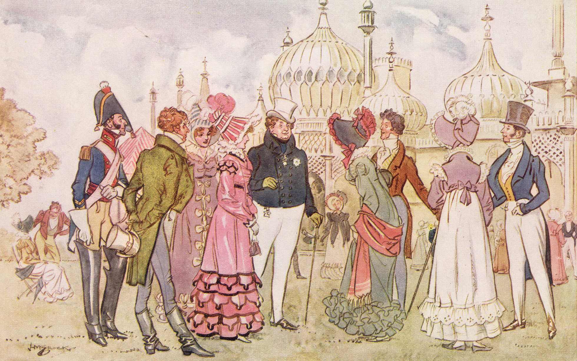 George IV at Brighton — society promenade