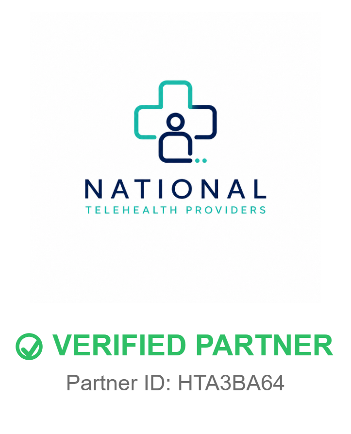 National Telehealth Providers — Verified Partner, Partner ID: HTA3BA64
