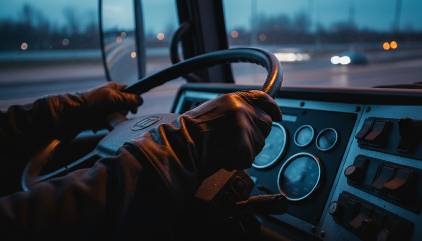 Professional truck driver