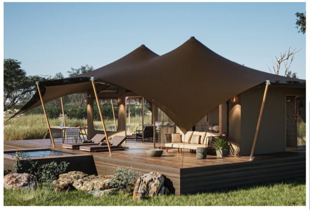 Poolside Loungers & Bedroom