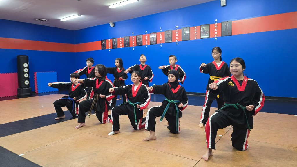 Masters Club students performing at Josiah Kicks Academy