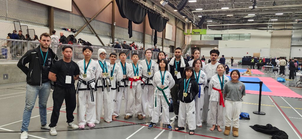 Josiah Kicks Academy competition team athletes at a tournament