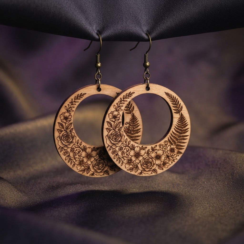 Laser Printed Earrings