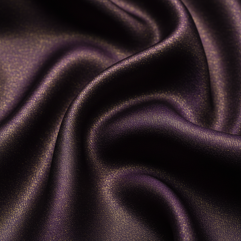 Luxurious whipped body butter on dark satin fabric with golden highlights