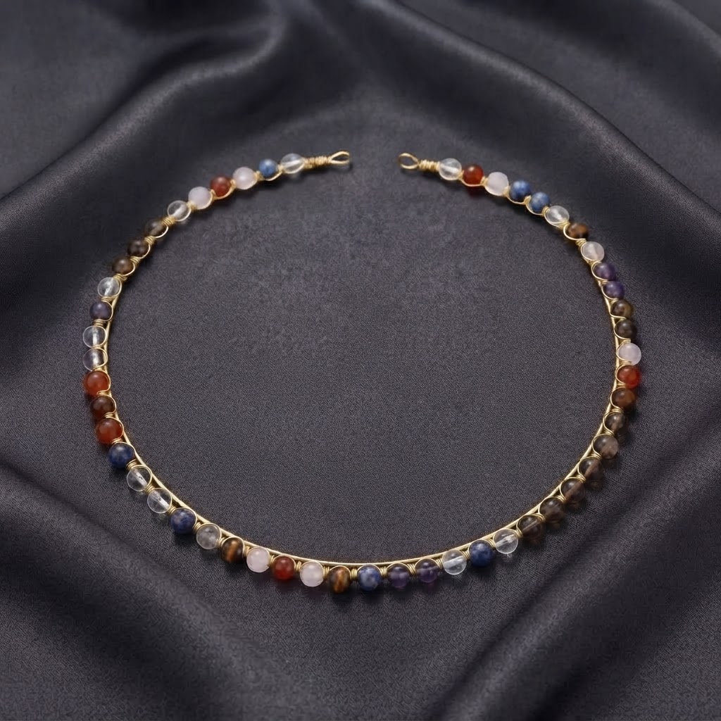 Hoop Healing Stone Choker