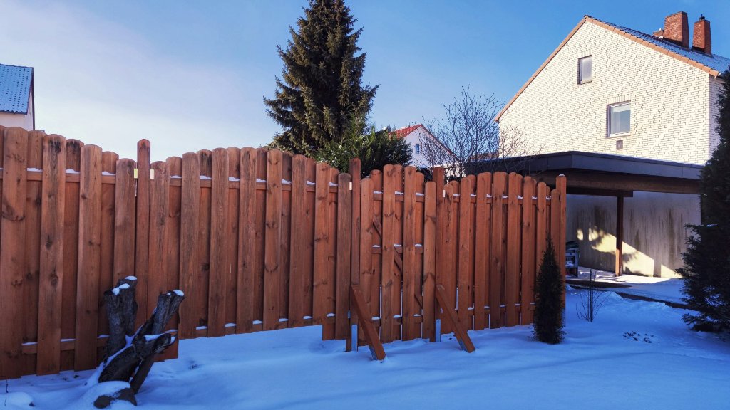 Wood fence and trees in East Tennessee