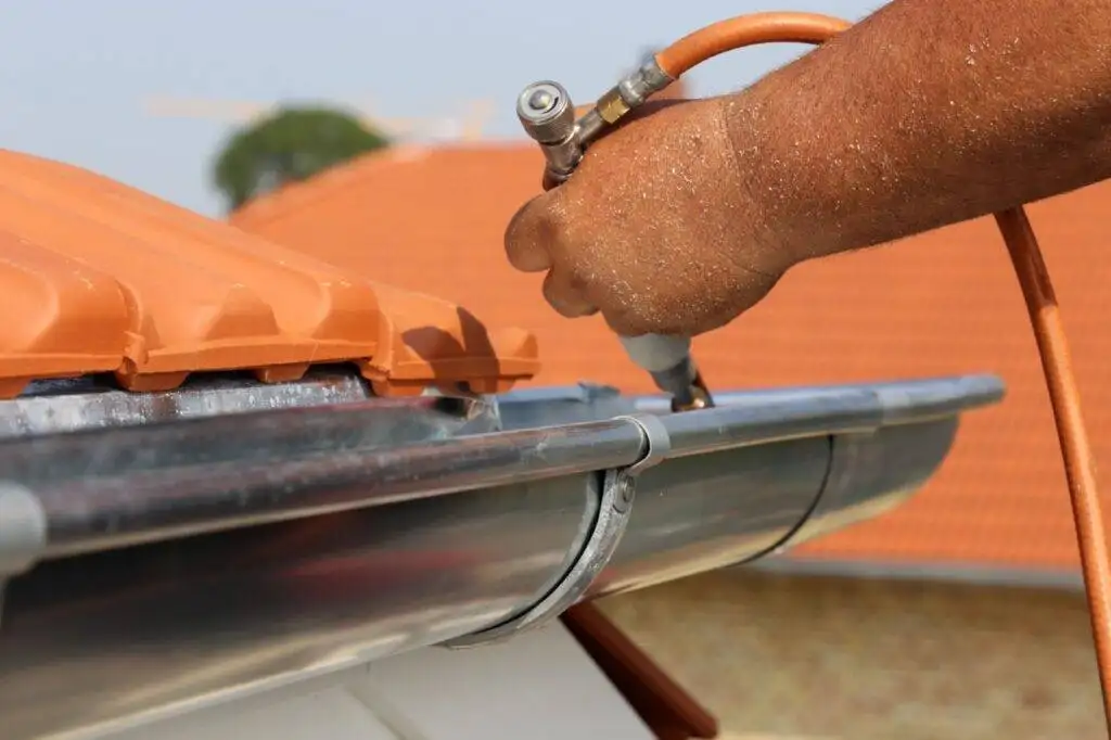 Roof leak repair work on Melbourne home