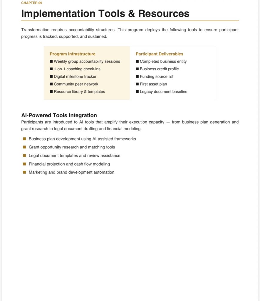 Chapter 09 - Implementation Tools & Resources (cont.)