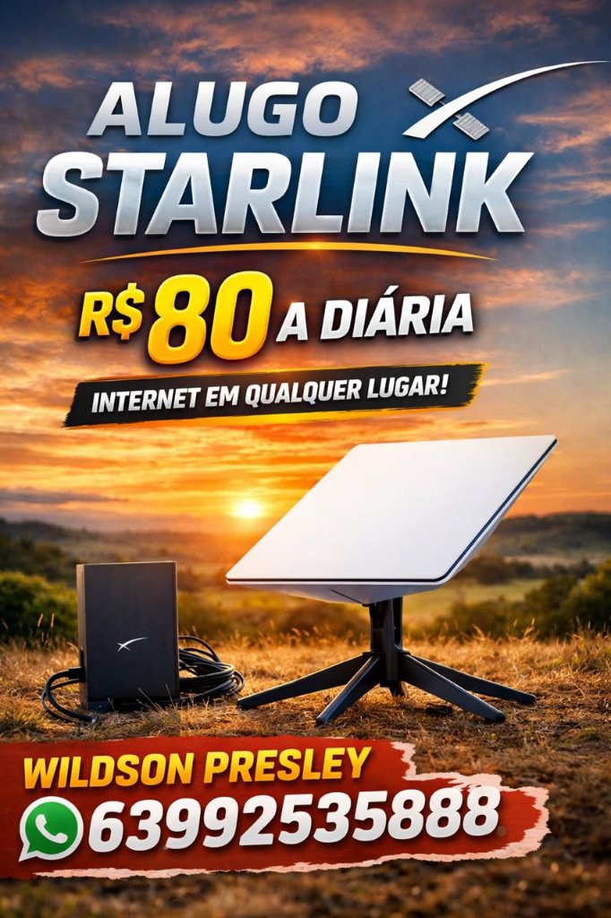 Alugo Starlink - Internet em Qualquer Lugar