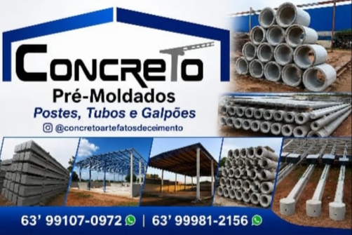 Estruturas de concreto ganham espaço em obras e propriedades rurais de Araguaína