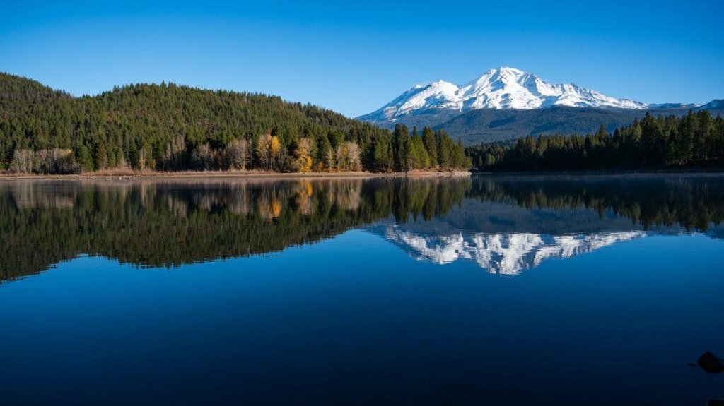 Mount Shasta at sunset