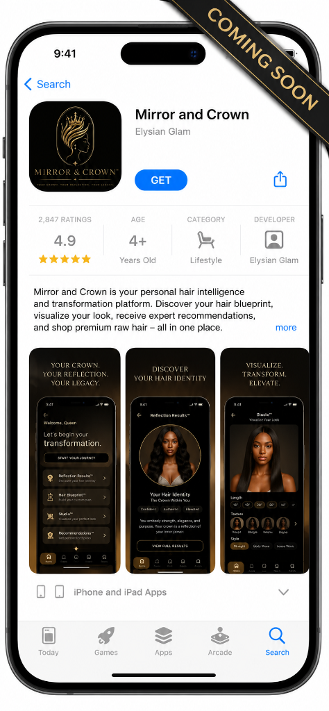 Mirror & Crown App Preview — Coming Soon to App Store