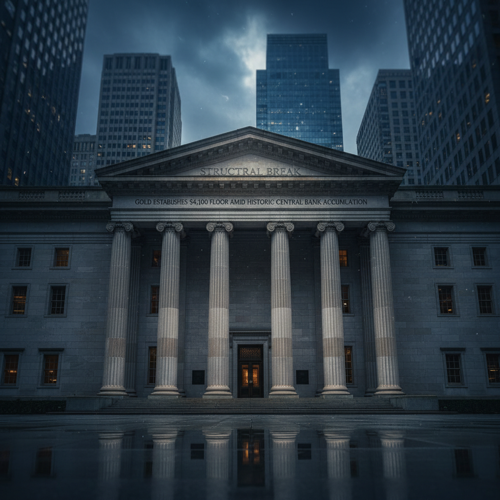 Structural Break: Gold Establishes $4,100 Floor Amid Historic Central Bank Accumulation and Hawkish Fed Recalibration in 2026