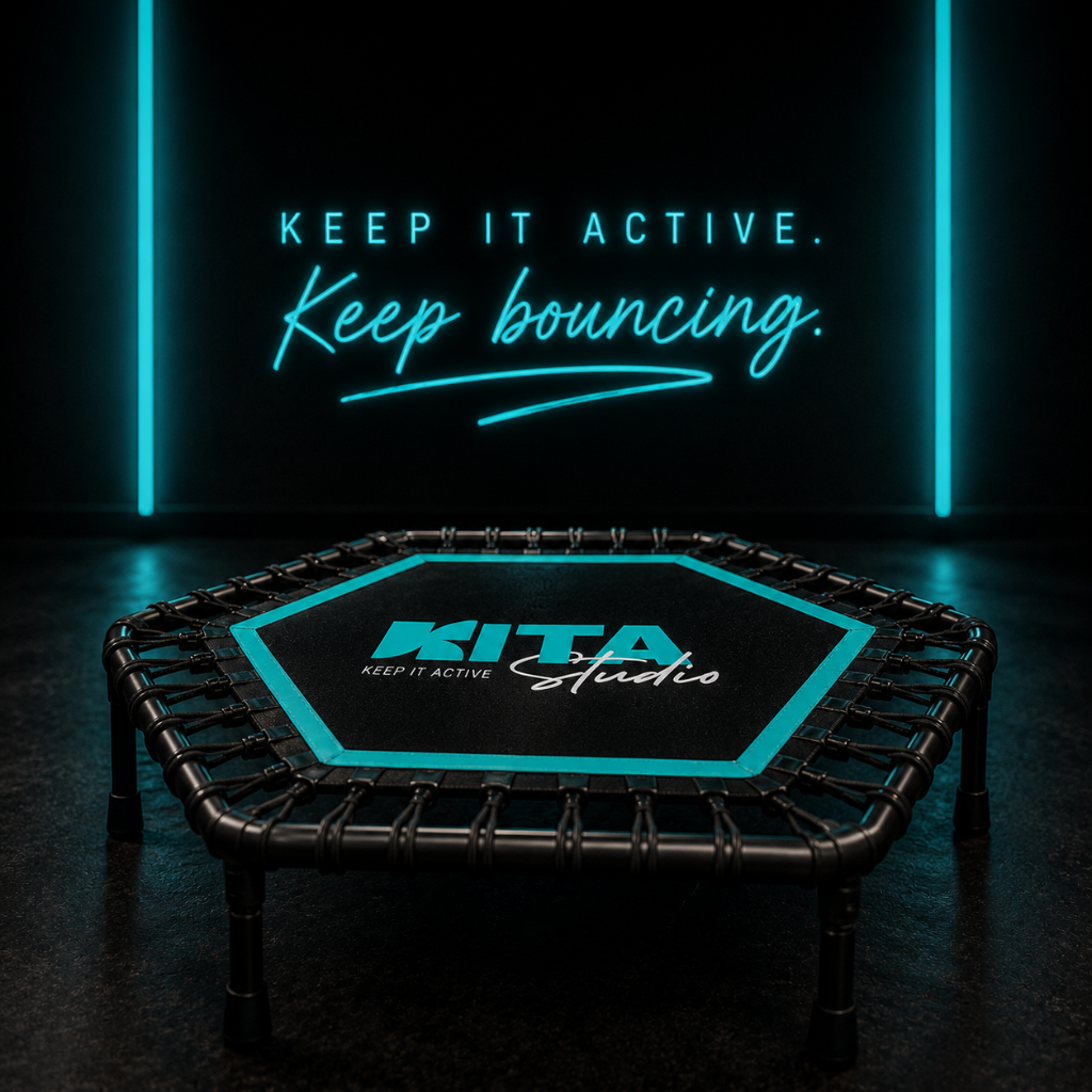 Rebounding fitness class at KITA Studio