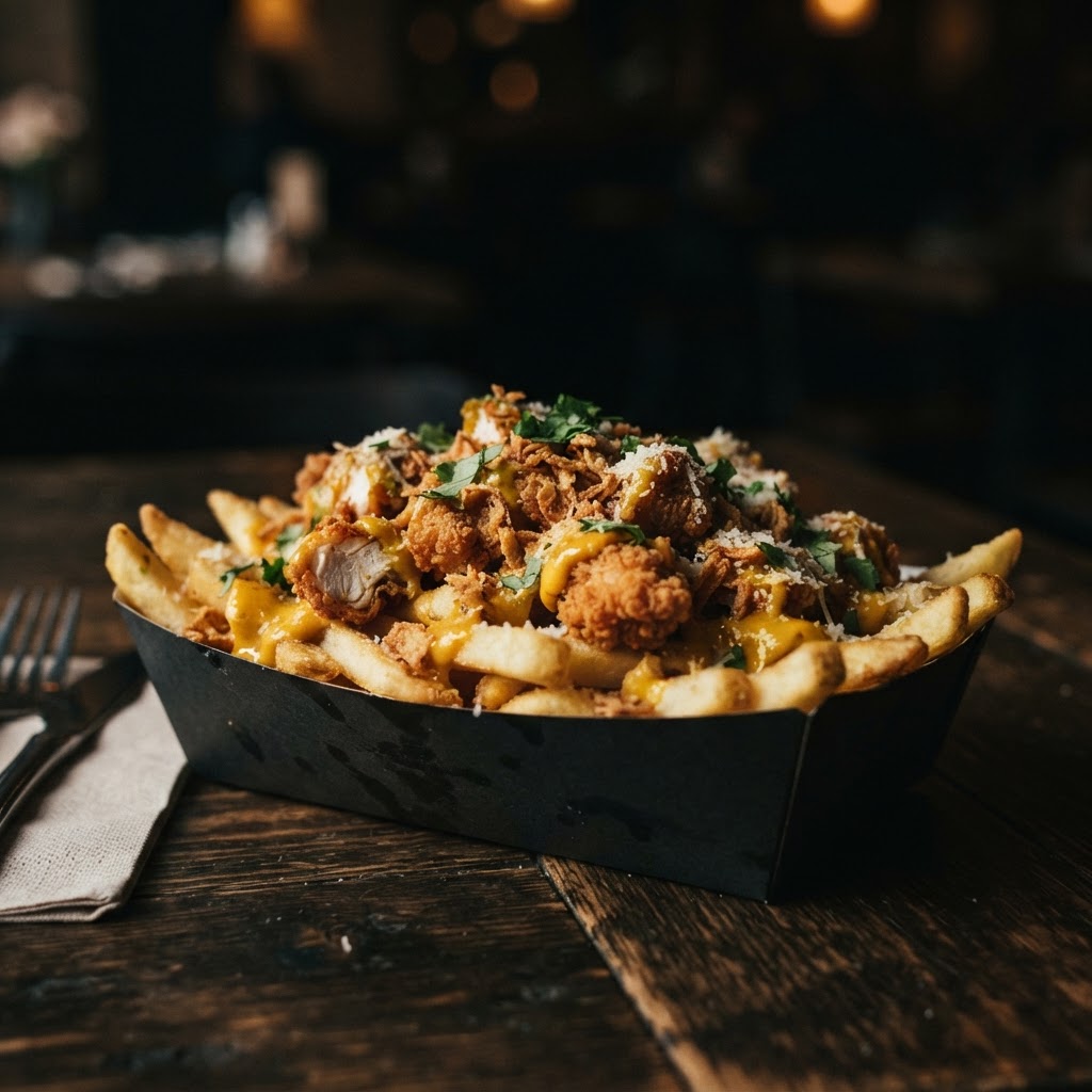 Mango Curry Loaded Fries