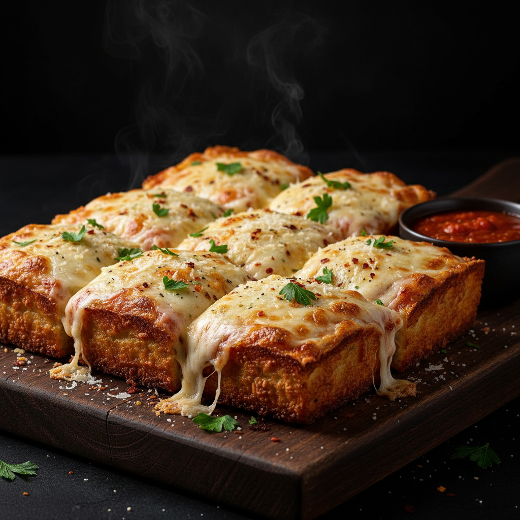 Knoblauch & Käse Pizza Sticks