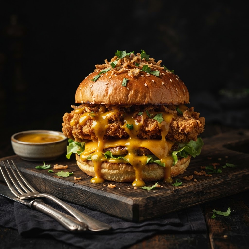 Mango Curry Burger