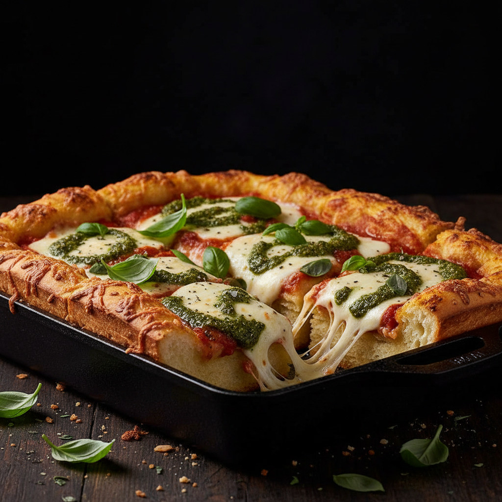 Tomate Mozzarella Pesto Pizza Sticks