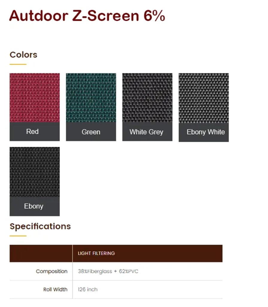 Outdoor Z-Screen 6%