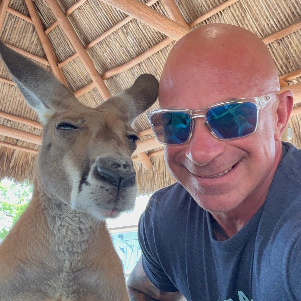 President Trump and a kangaroo selfie