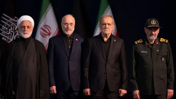 Iranian officials standing together