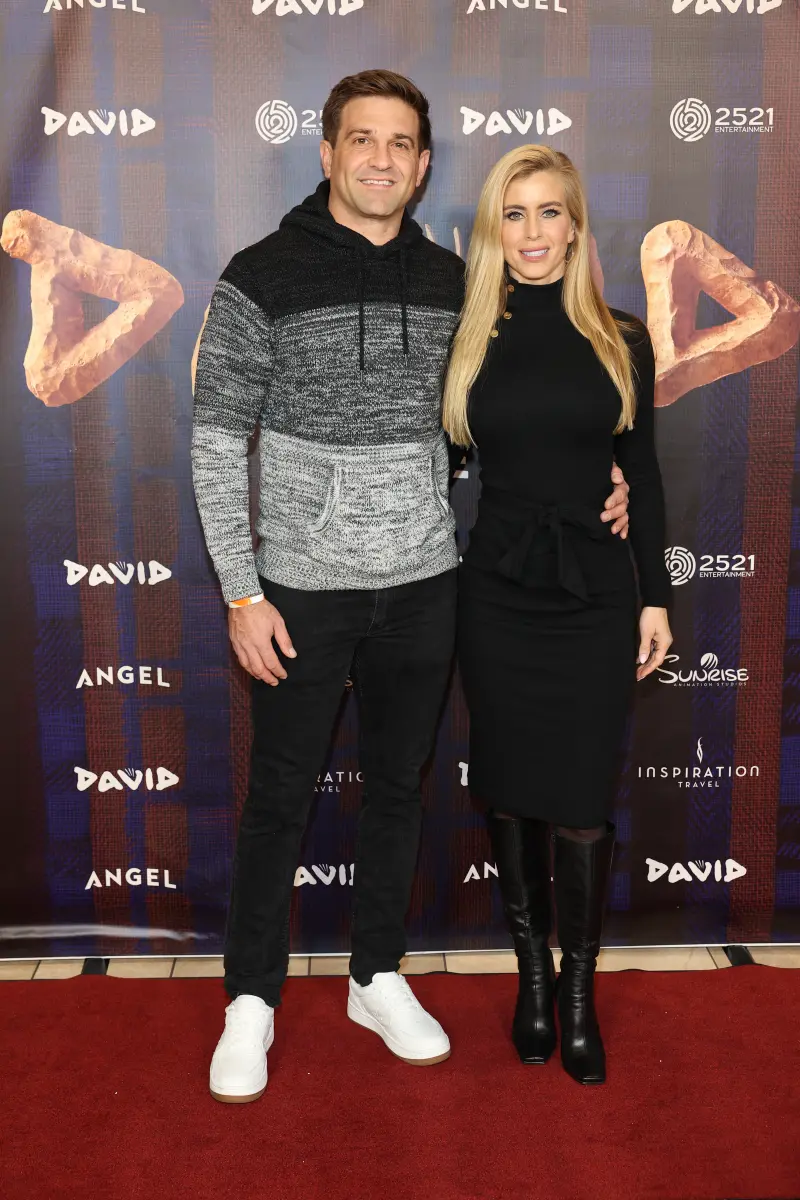 Katie Zacharia and husband on the red carpet