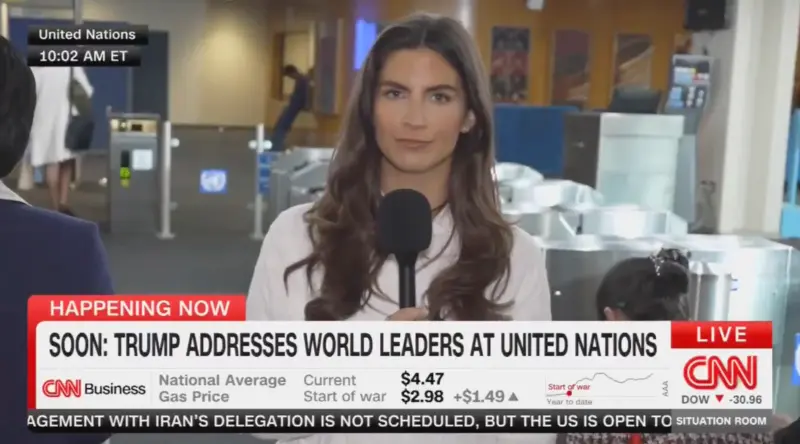 Kaitlan Collins reports from the United Nations