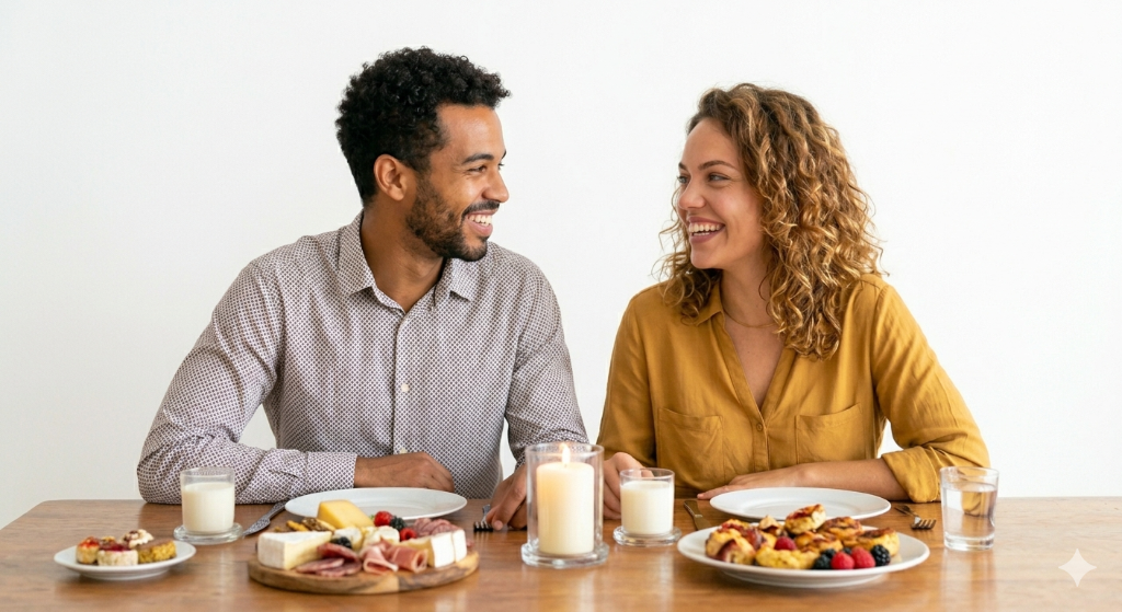 People dining together at a restaurant