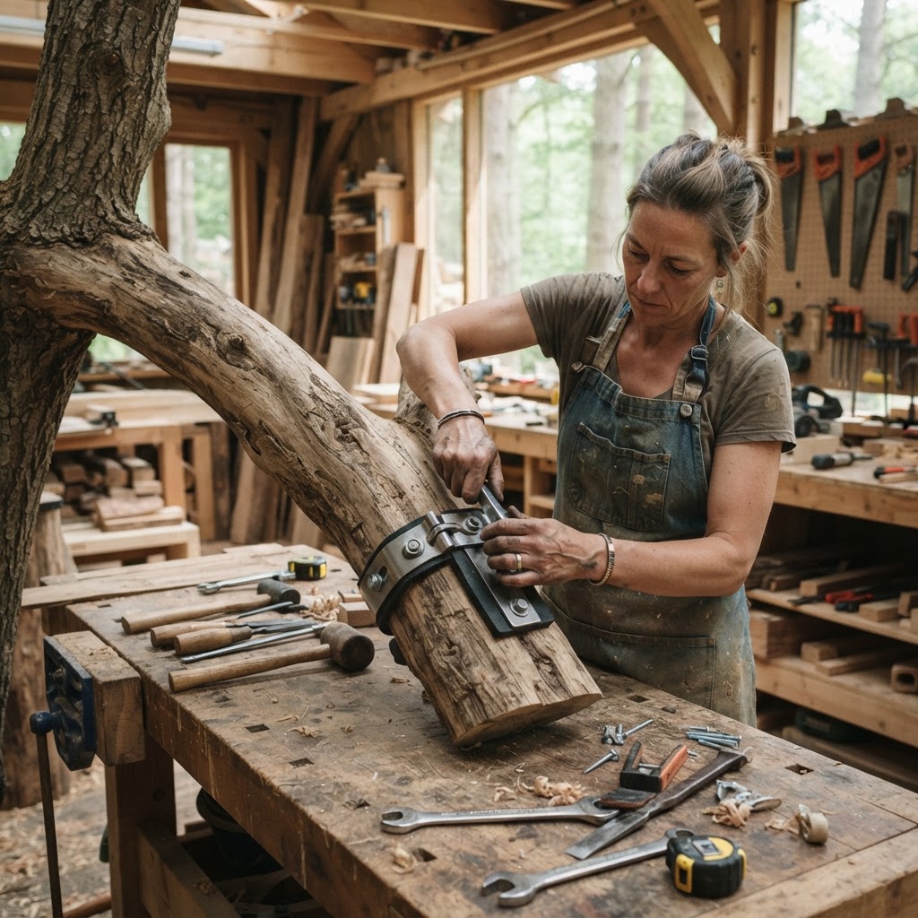 Bespoke Treetop Dendritic Mycelium-Infused Phyto-Syntonic Canopy Hammock-Loom — step 1