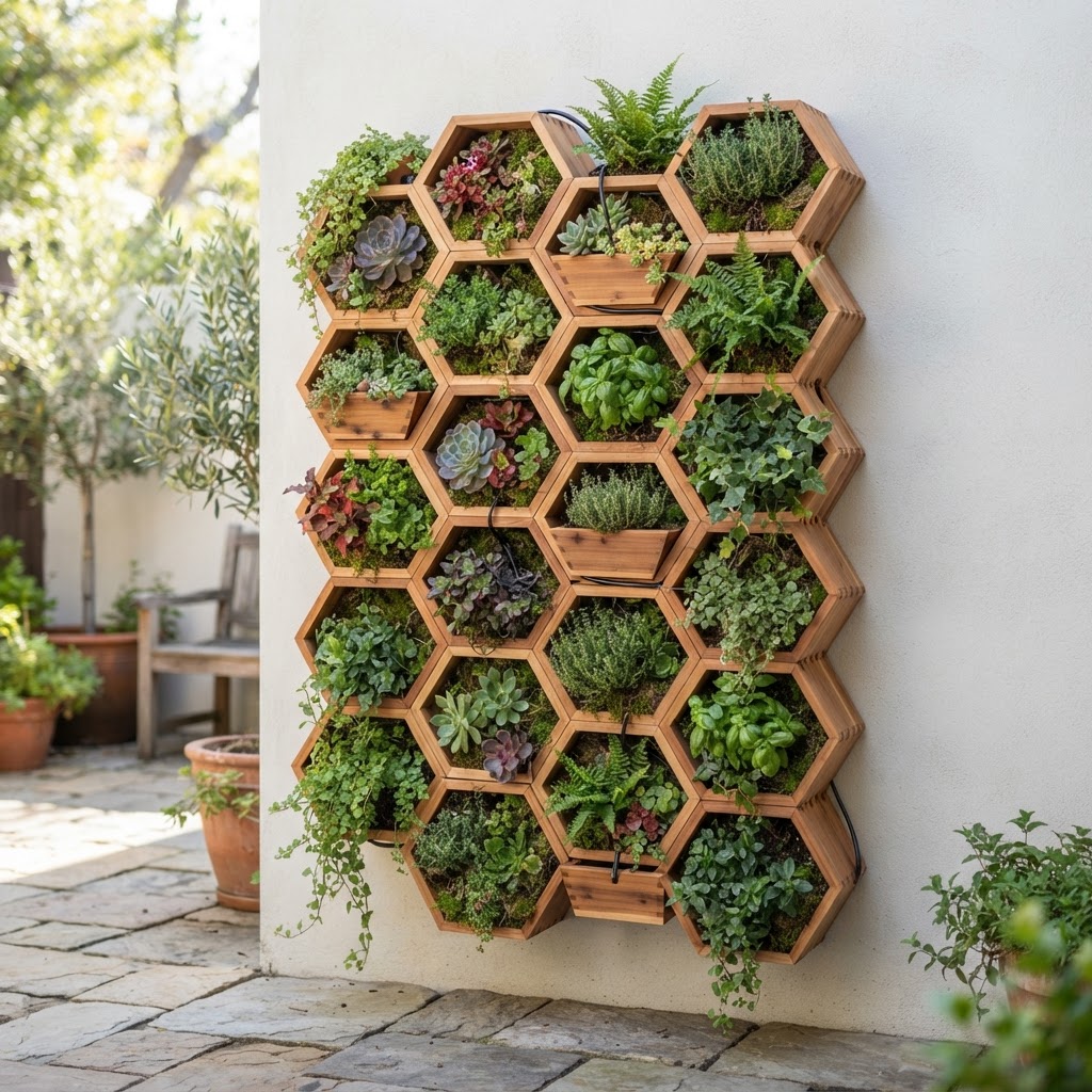 Modular Honeycomb Vertical Hexagon Planter