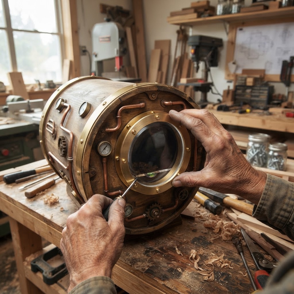 Steampunk Submarine Porthole Seed Chamber — step 2