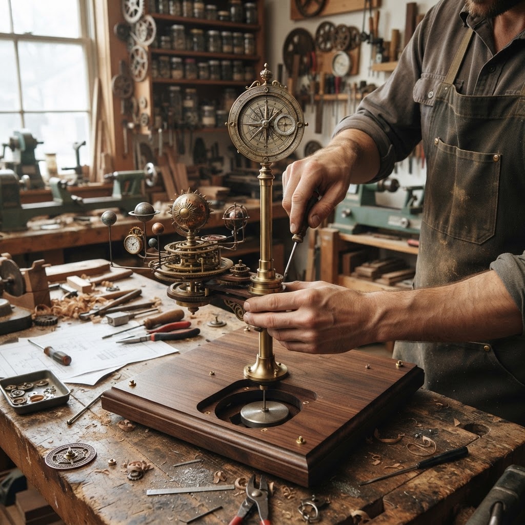 Steampunk Victorian Brass Orrery Seed Planetarium — step 4