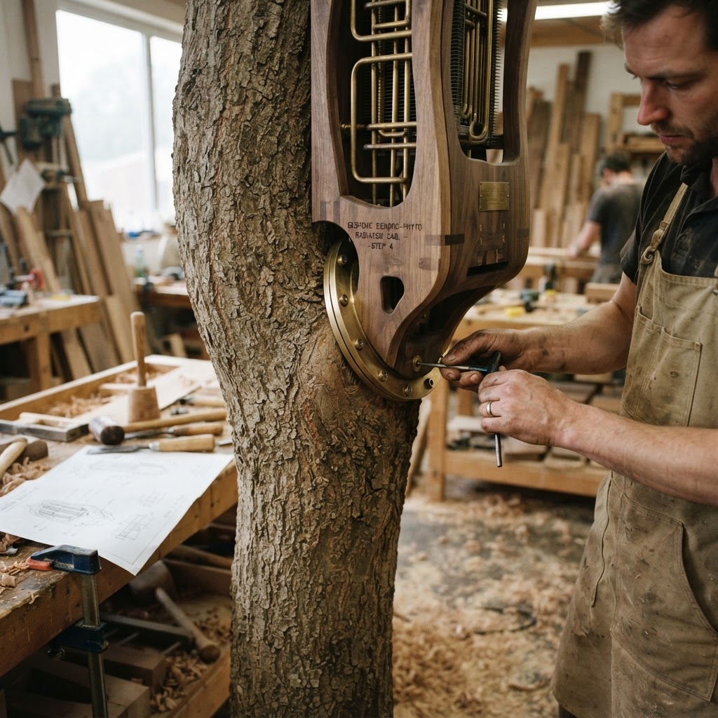 Bespoke Treetop Dendritic Mycelium-Infused Phyto-Thermal Sap-Flow Canopy Radiator Cabinet — step 4