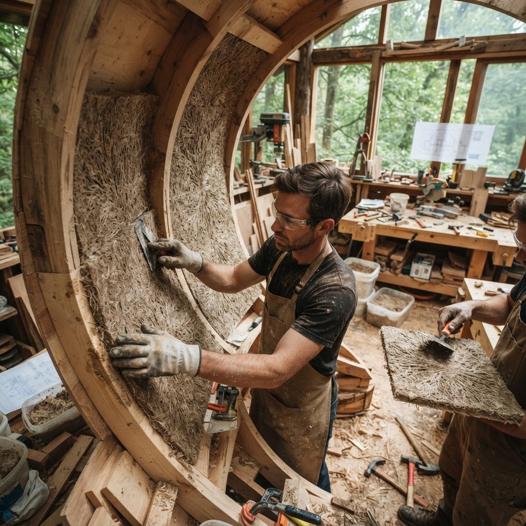 Bespoke Treetop Dendritic Mycelium-Infused Haptic Echo-Mapping Chamber — step 2