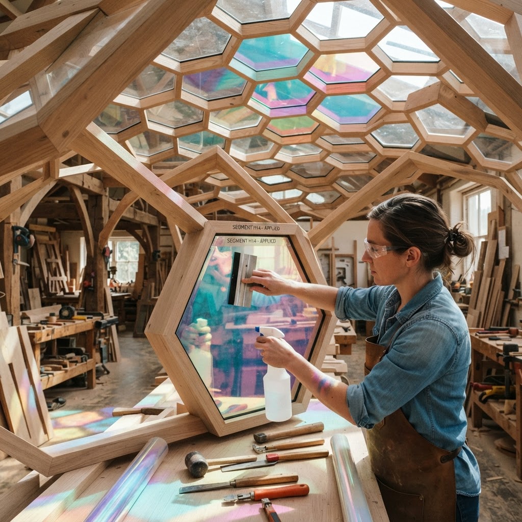 Prismatic Hex-Glass Canopy Solarium — step 3